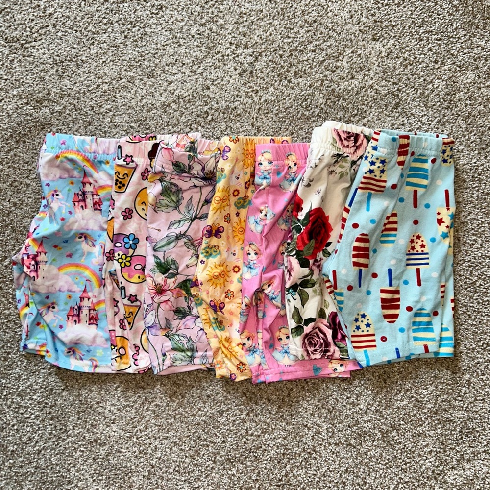 Lot of Girls 5/6 Bike/Cartwheel Shorts